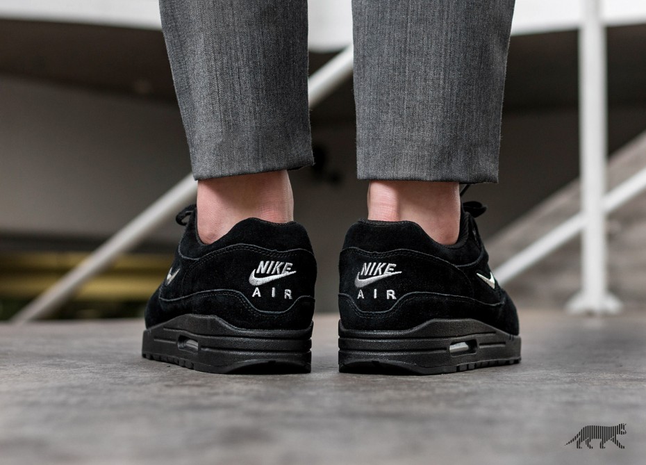 Air max 1 jewel black silver on sale